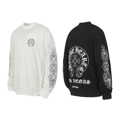 Chrome Hearts Long Sleeve Black and White 9020
