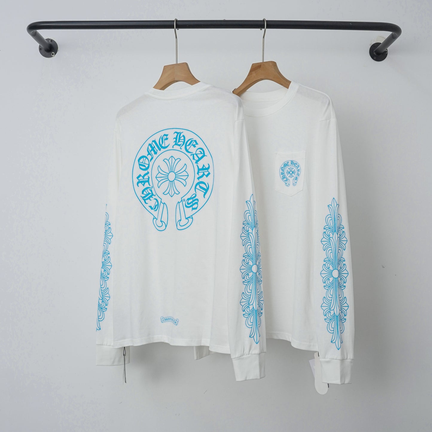 Chrome Hearts long-sleeved black and white 9022