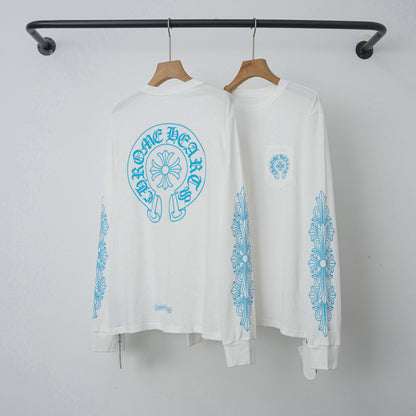 Chrome Hearts long-sleeved black and white 9022