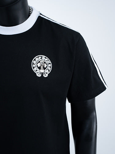 Chrome Hearts Color Block Tinted Classic Horseshoe Stamp Short-Sleeve T-Shirt 2654