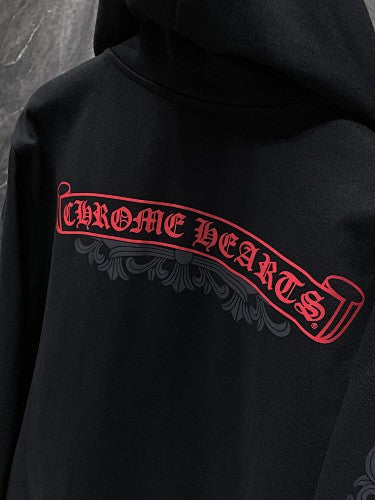 Chrome Hearts Print Zip-Up Sweatshirt Cardigan 957