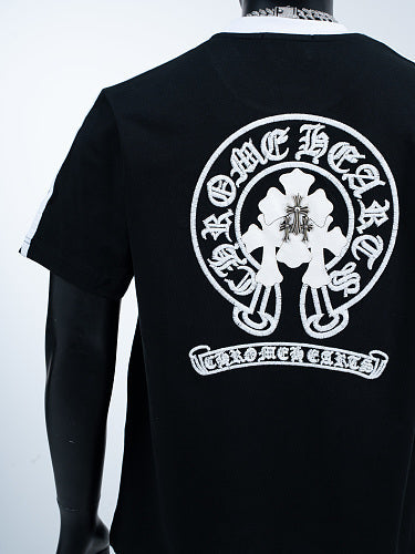 Chrome Hearts Color Block Tinted Classic Horseshoe Stamp Short-Sleeve T-Shirt 2654