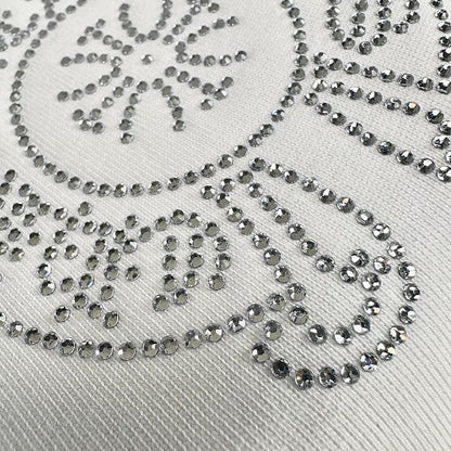 Chrome Hearts Rhinestone + Embossed Slogan Short-Sleeve T-Shirt 2609