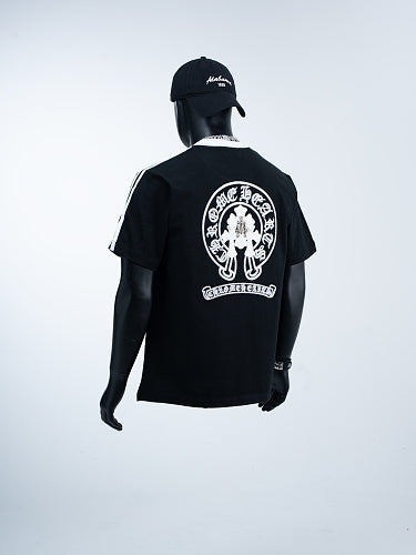 Chrome Hearts Color Block Tinted Classic Horseshoe Stamp Short-Sleeve T-Shirt 2654