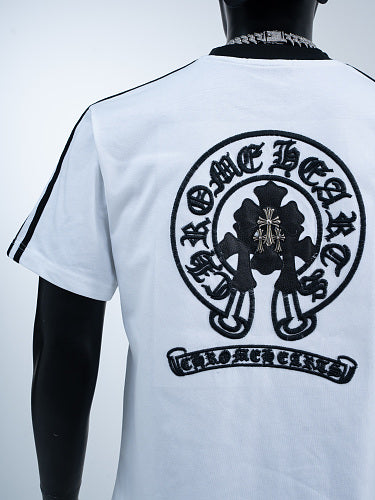 Chrome Hearts Color Block Tinted Classic Horseshoe Stamp Short-Sleeve T-Shirt 2654