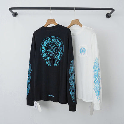 Chrome Hearts long-sleeved black and white 9022