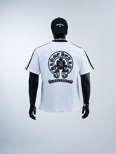 Chrome Hearts Color Block Tinted Classic Horseshoe Stamp Short-Sleeve T-Shirt 2654