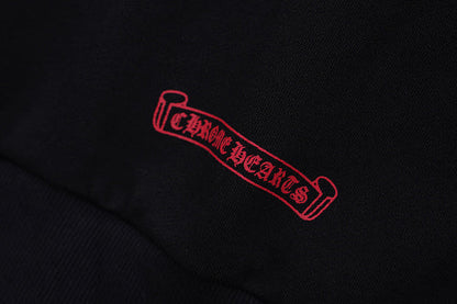 Chrome Hearts Hoodie in Black, White and Blue 3195