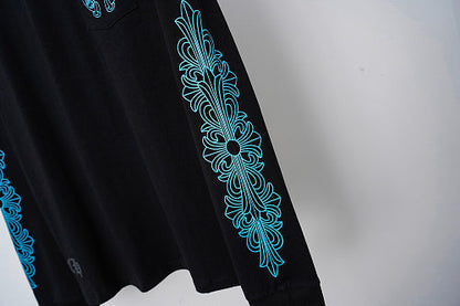 Chrome Hearts long-sleeved black and white 9022