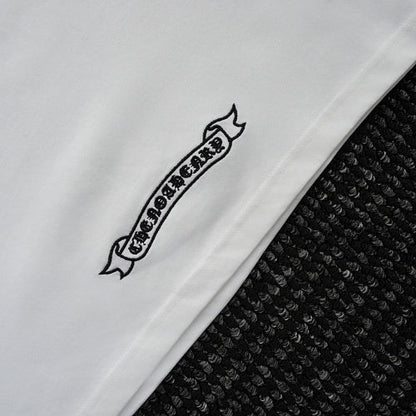 Chrome Hearts Cross Crown Colorful Embroidered Short-Sleeve T-Shirt 2662