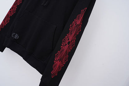 Chrome Hearts Hoodie in Black, White and Blue 3195