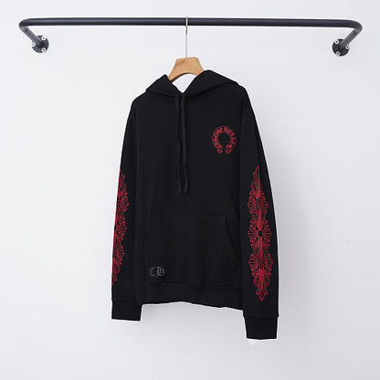 Chrome Hearts Hoodie in Black, White and Blue 3195