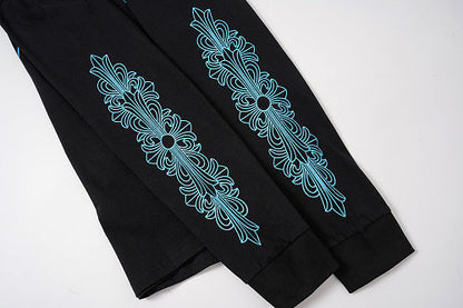Chrome Hearts long-sleeved black and white 9022
