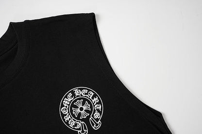 Chrome Hearts Black and White Vest 8301