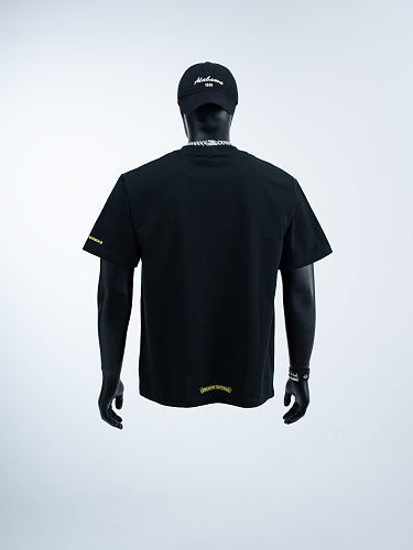 Chrome Hearts Seven-Color Short-Sleeve T-Shirt with Sanskrit Watch Pocket and Letter Print on Neckline