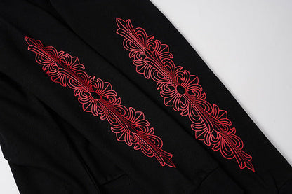 Chrome Hearts Hoodie in Black, White and Blue 3195