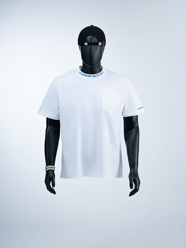 Chrome Hearts Seven-Color Short-Sleeve T-Shirt with Sanskrit Watch Pocket and Letter Print on Neckline