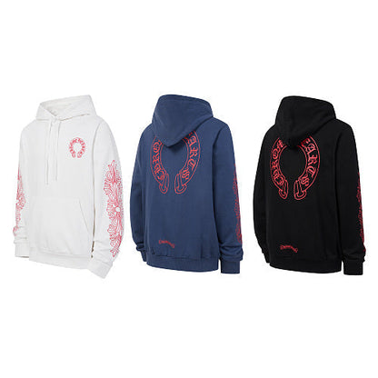 Chrome Hearts Hoodie in Black, White and Blue 3195