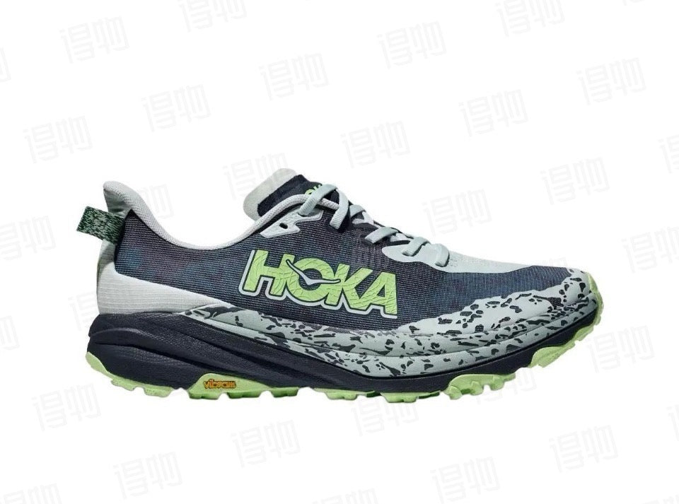 HOKA Speedgoat 6 Grey-Blue/Green