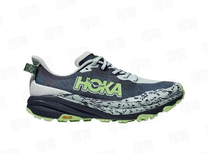 HOKA Speedgoat 6 Grey-Blue/Green