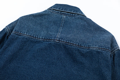 Ami 3D Embossed Heart Denim Jacket 835