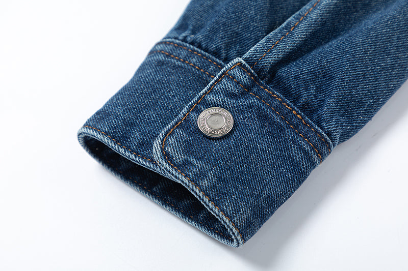 Ami 3D Embossed Heart Denim Jacket 835