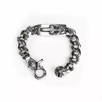 Chrome Hearts DAGGER ID FANCY LINK CLIP BRACELET -6